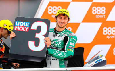 Remy Gardner gets on the podium again in Valencia